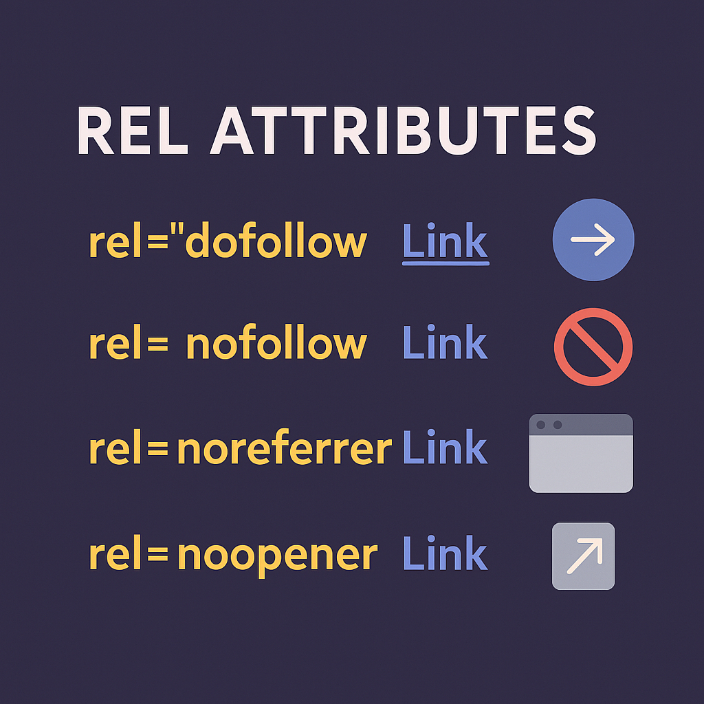 What is rel dofollow, nofollow, noreferrer, noopener links
