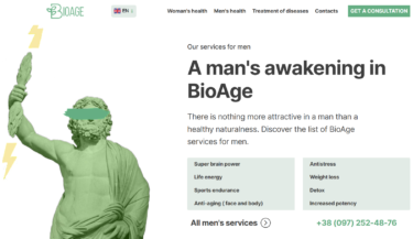 Website development BioAge.com.ua